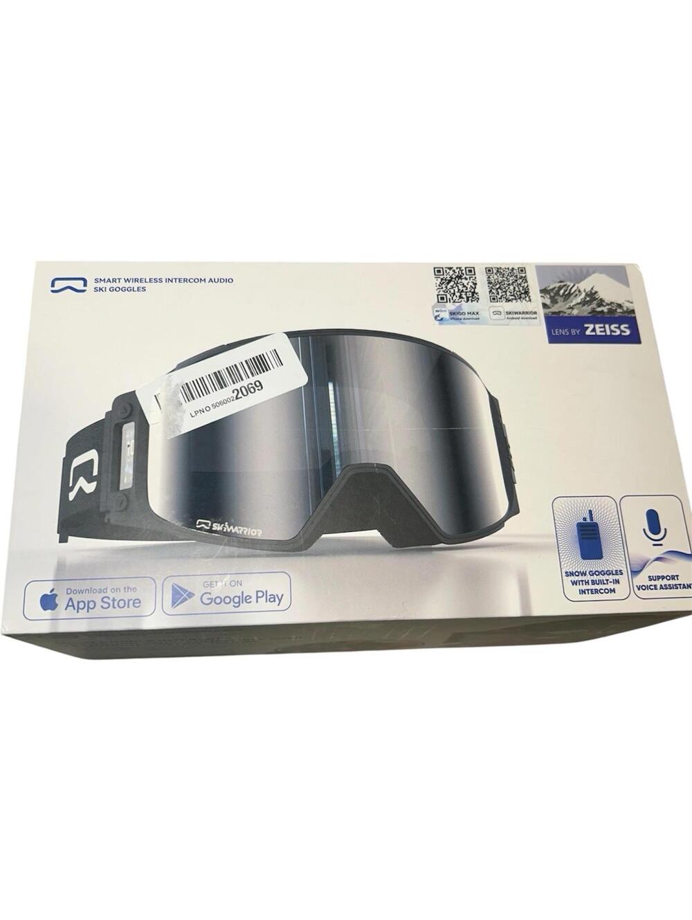 Skiwarrior G03 Bluetooth Ski Goggles Walkie-Talkie Anti-Fog Zeiss Lens - New
